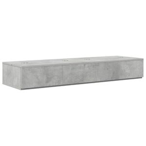vidaXL studiobureau Betongrijs 110 x 40 x 19,5 cm Bewerkt hout