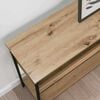 vidaXL Wandtafel artisanaal eikenkleurig 100 x 29 x 75 cm Bewerkt hout