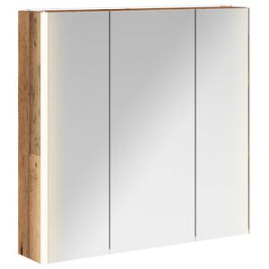 vidaXL Badkamer spiegelkast Oudhout 73,5 x 15,5 x 70 cm Bewerkt hout