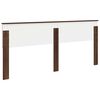 vidaXL Hoofdbord Bruin Eiken 200 cm Bewerkt hout