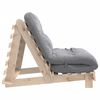 vidaXL Futon slaapbank met matras 100x206x11 cm massief grenenhout