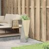vidaXL Plantenbak Zilver 30 x 30 x 75 cm Gegalvaniseerd staal