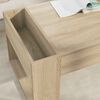 vidaXL Salontafel Sonoma Eiken 110 x 50 x 41 cm Bewerkt hout