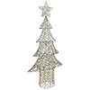 vidaXL Kerstboom 240 LED's Warmwit 180 cm Rattan