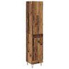 vidaXL Highboard Oud Hout 34,5 x 34 x 90 cm Bewerkt hout