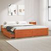 vidaXL Bedframe met lade Wasbruin 160 x 200 cm Massief Vurenhout