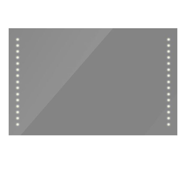 vidaXL Badkamerspiegel met LEDs 100x60 cm