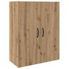 vidaXL Highboard Artisan Eiken 69,5 x 34 x 180 cm Bewerkt hout
