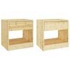 vidaXL Nachtkastjes 2 st 40x31x40 cm massief vurenhout