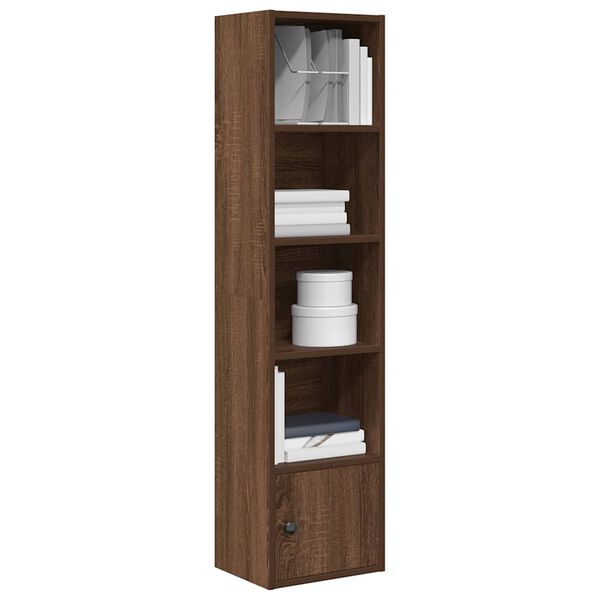 vidaXL Boekenkast 31x24x127 cm bewerkt hout bruin eikenkleurig
