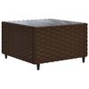 vidaXL 11-delige Loungeset met kussens poly rattan bruin