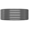 vidaXL Plantenbak 544x100x36 cm gegalvaniseerd staal antracietkleurig