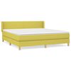 vidaXL Boxspring met matras stof groen 180x200 cm