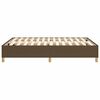 vidaXL Boxspring bed stof donkerbruin 140x200 cm