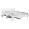 vidaXL Bedframe met hoofdeinde Wit 160 x 200 cm Massief grenenhout