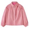Kinderblouse met lantaarnmouwen 116 oudroze