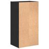 vidaXL Boekenkast Zwart Eiken 40 x 30 x 77 cm Bewerkt hout