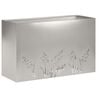 vidaXL Plantenbak zilver 80 x 30 x 49 cm Roestvrij staal