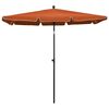 vidaXL Parasol met paal 210x140 cm terracottakleurig