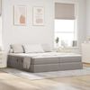 vidaXL Opbergbed met matras met matras Taupe 180 x 200 cm Polyester