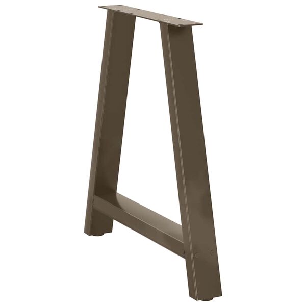 vidaXL Eettafelpoten 2 st A-vormig 80x(72-73) cm staal