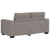 vidaXL 2-delige Loungeset met kussens stof taupe