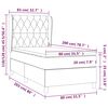 vidaXL Boxspring met matras fluweel donkergroen 80x200 cm