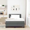 vidaXL Boxspringbed met matras Donkergrijs 120 x 190 cm Stof