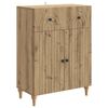 vidaXL Dressoir Artisanaal eiken 66 x 34,5 x 90 cm Bewerkt hout