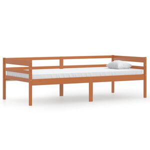 vidaXL Bedframe massief grenenhout honingbruin 90x200 cm