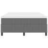 vidaXL Boxspring bed Lichtgrijs en wit. 203 x 140 x 60 cm