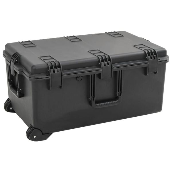 vidaXL Flightcase draagbaar 79,5x52x39 cm PP zwart