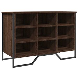 vidaXL Schoenenkast 90x38x61,5 cm bewerkt hout bruin eikenkleurig