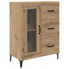 vidaXL Highboard Artisan Eiken 69,5 x 34 x 180 cm Bewerkt hout