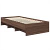 vidaXL Bedframe met hoofdeinde Bruin Eiken 80 x 200 cm Bewerkt hout