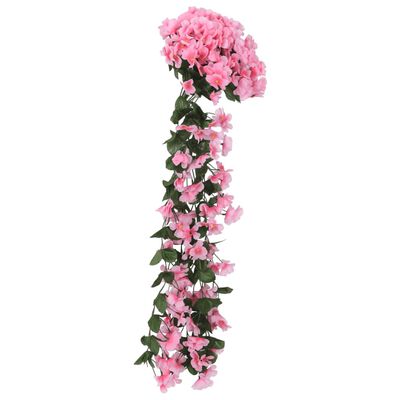 vidaXL Kunstbloemslingers 3 st 85 cm roze