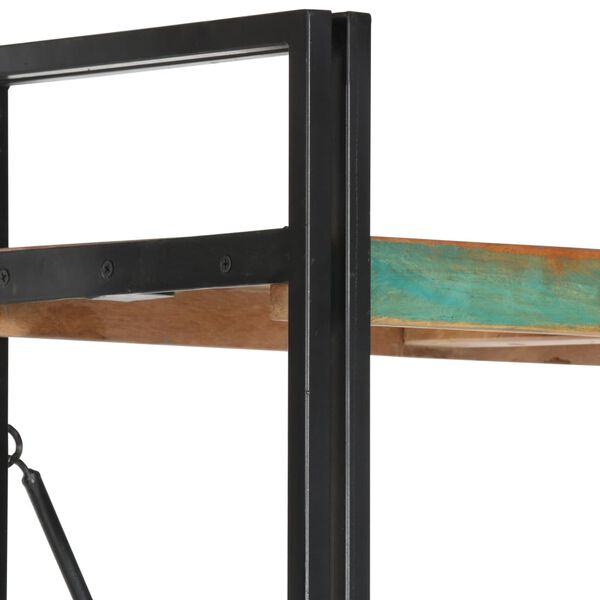 vidaXL Boekenkast met 5 schappen 60x30x180 cm massief gerecycled hout