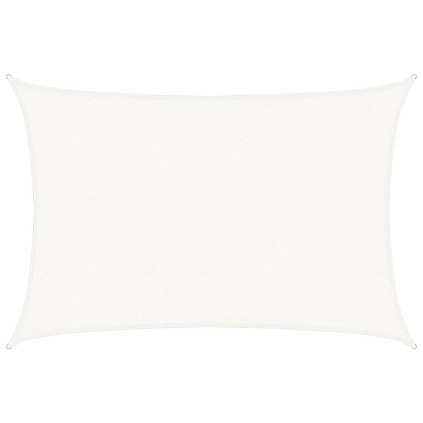 vidaXL Zonnezeil 160 g/m² 3x4,5 m HDPE wit