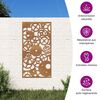 vidaXL Wanddecoratie tuin tandwielontwerp 105x55 cm cortenstaal