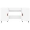 vidaXL Bureau 140x50x75 cm bewerkt hout wit