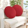 vidaXL Zitkussens 2 pcs Rood &Oslash;80 x 29 cm Stof