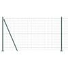 vidaXL Euro-hek met betonnen voetstuk 10 x 1,2 m PVC-Coated Staal Mesh