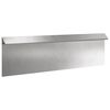 vidaXL Slakkenhekje 100 x 3,5 x 25 cm Roestvrij staal zilver