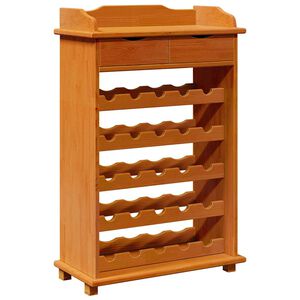 vidaXL Wijnrek Bruin 58 x 28 x 90 cm Massief grenenhout