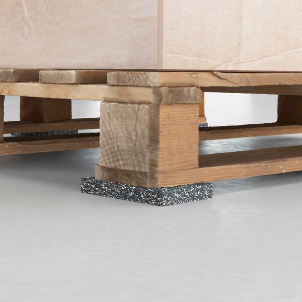 vidaXL Rubberen Roller Zwart Rubber