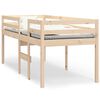 vidaXL Hoogslaper massief grenenhout 90x200 cm