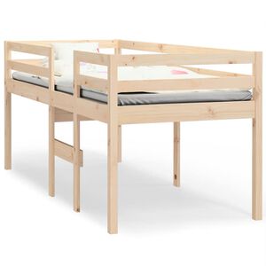 vidaXL Hoogslaper massief grenenhout 90x200 cm