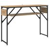 vidaXL Consoletafel Artisan Eiken 105x30x75cm Bewerkt hout