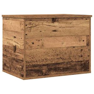 vidaXL Opslagdoos Oud hout 60 x 42 x 46 cm Bewerkt hout