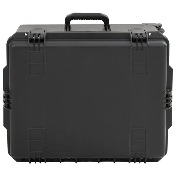 vidaXL Flightcase draagbaar 62,5x49,5x37 cm PP zwart